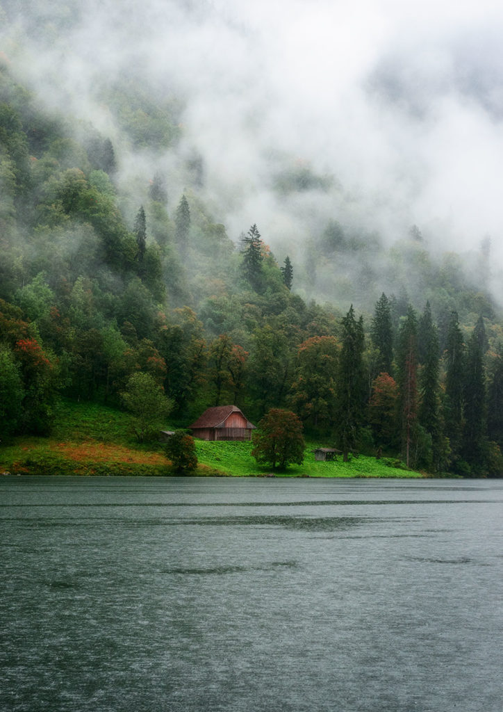Photo of a hut on the shore of the Konigssee, Bavaria, Germany, by visionbypixels.com
