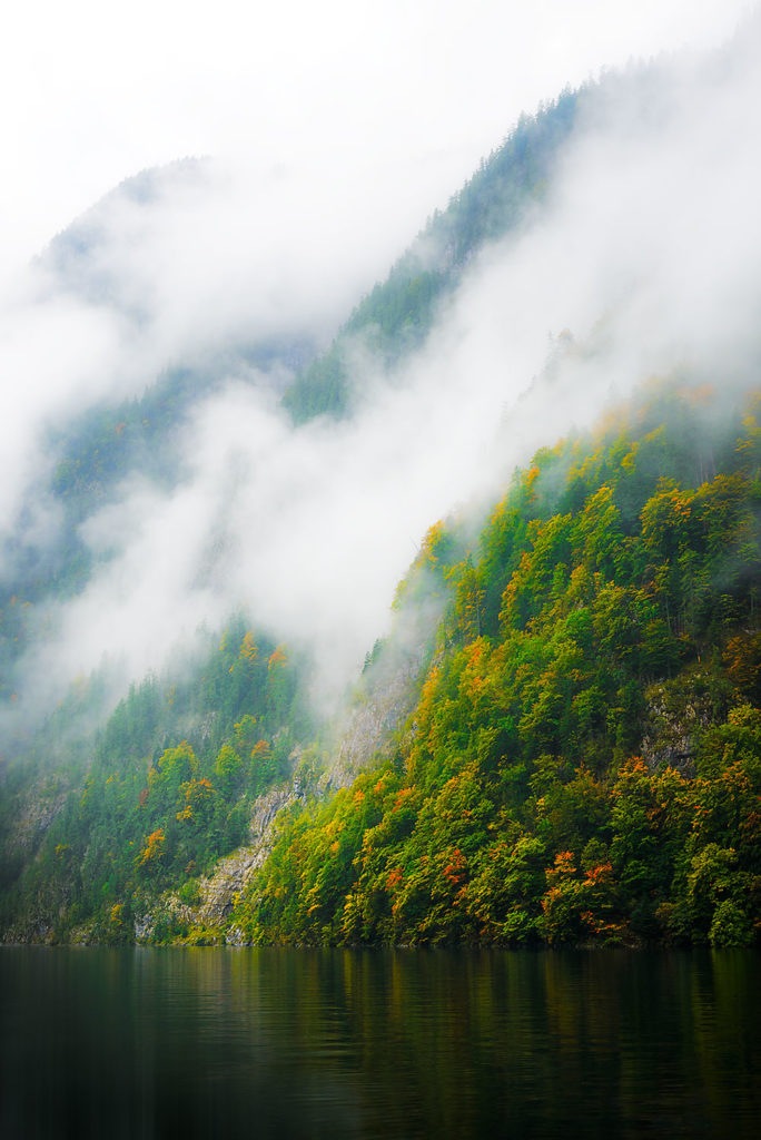 Photo of alps in the clouds, Konigssee, Bavaria, Germany, by visionbypixels.com