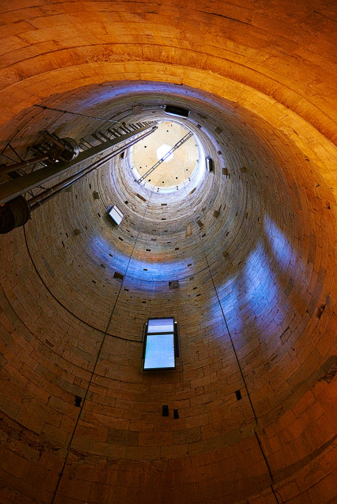 Photo of the interior of the Leaning Tower of Pisa, Italy, by visionbypixels.com