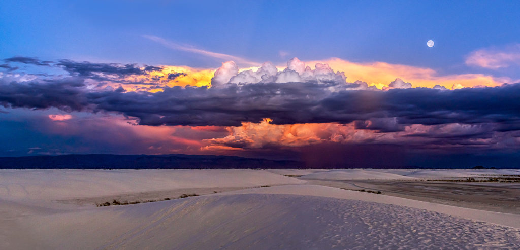Monsoon Cloud Over White Sands